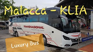 Bas Malacca - Kuala Lumpur Airport KLIA | TRANSNASIONAL Bus Trip Report  🇲🇾