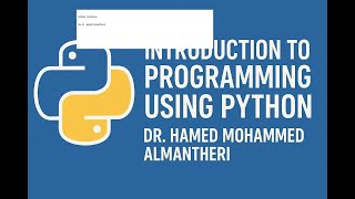 Topic 3 Conditional Executions in Python By Dr Hamed Almantheri