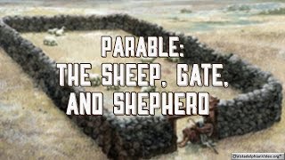 Parable The sheep gate and shepherd