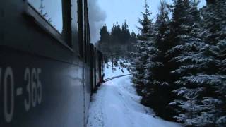 (HD) 13.2.2011 Winterfahrt mit der Preßnitztalbahn