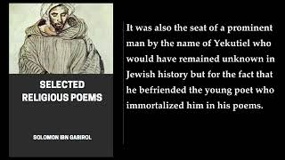 Selected Religious Poems 🥇 By Solomon Ibn Gabirol. FULL Audiobook