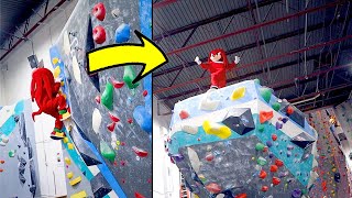 KNUCKLES GOES ROCK CLIMBING IN REAL LIFE!!!