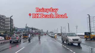 Cyclone Michaung Effect in Visakhapatnam | RK Beach Road   #cyclonemichaung
