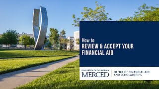 How to Review and Accept your Financial Aid