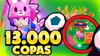 ¡¡CONSEGUIMOS LAS 13.000 COPAS CON MIS MEJORES PARTIDAS!! | Brawl Stars