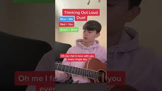Thinking Out Loud - Duet by Elliot James Reay #shorts #singing #tiktok #thinkingoutloud #edsheeran