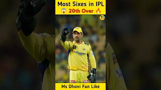 Most Sixes in IPL Last Over 🔥