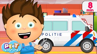 Pretlettertjes - Vito's Voertuigen: Help Vito de Politieauto bouwen!
