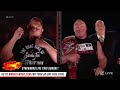 brock lesnar and samoe joe’s split screen interview gets intense raw july 3 2017