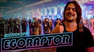 Egoraptor talks to Ovilee at BlizzCon about esports, Overwatch, and his badge collection