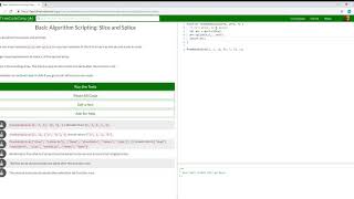 Basic Algorithm Scripting Slice and Splice Learn freeCodeCamp12/16