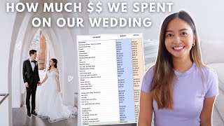 Every Dollar We Spent on Our Wedding! 💸 💸 | How Much $$ We Spent on Our Wedding