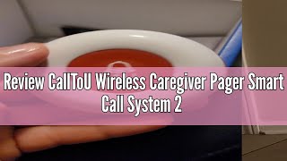 Review CallToU Wireless Caregiver Pager Smart Call System 2 SOS Call Buttons/Transmitters 2 Receiver