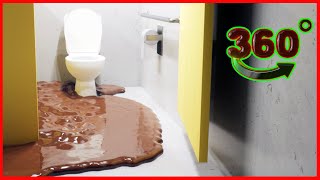 360° Video 💩 The Epic Toilet Explosion | VR 4k 360°🍑