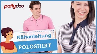 Poloshirts für Damen & Männer nähen - Anleitung für Kragen, Knopfleiste und Schlitze