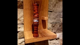 How to turn and finish a curly maple grunt call  Part 1