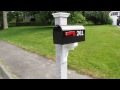 yankee granite sidemount mailbox post