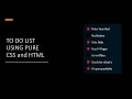 CSS Custom Checkbox List Design | Html and CSS