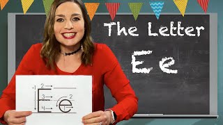 Letter E Lesson for Kids | Letter E Formation, Phonic Sound, Words that start with E.
