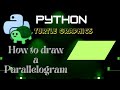 Python Turtle Graphics  | Amazing Design  |  How to draw a Parallelogram using Turtle in python