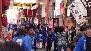 【枚岡祭り】四條末広太鼓台商店街