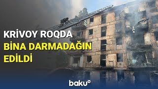 Rusiya yaşayış binalarına raket zərbələri endirdi