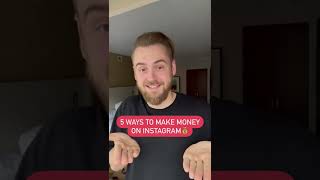5 ways to make money on Instagram 💰
