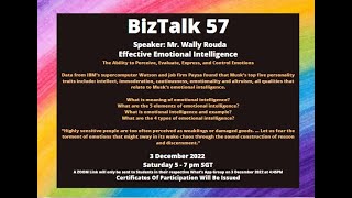 BizTalk Topic 57: Emotional Intelligence