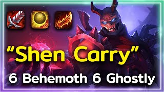 ที่สุดของ Shen carry 6 behemoth 6 Ghostly  Teamfight Tactic Set11