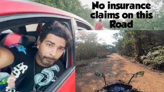 Ramnagar to Anmod NH Road simple video and NO Insurance clam on this road @MSK