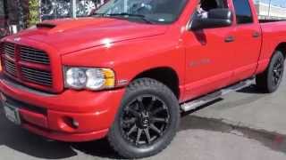 HILLYARD RIM LIONS 2007 DODGE RAM 1500 ON 20 INCH MATTE BLACK OFF ROAD RIMS