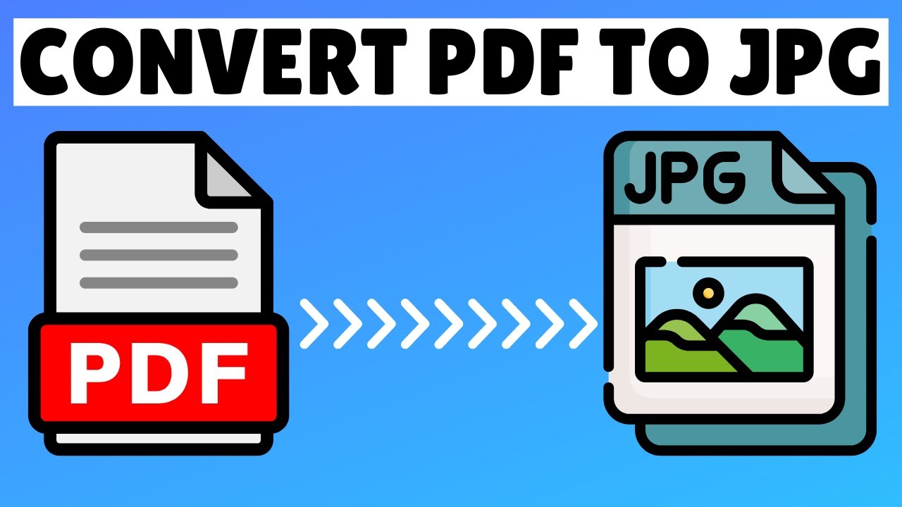 How To Convert PDF To JPG - YouTube