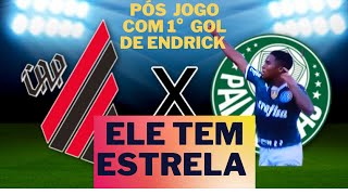 Endrick entra brilha e vira o Jogo pra o Palmeiras. Athletico-PR 1 X Palmeiras de virada. Pós jogo.