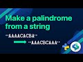 Generate a Palindrome From a String in Python