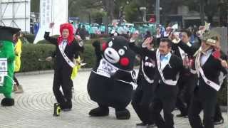 【くまモン】くまモンがおしい!広島県のうたに合わせて踊る