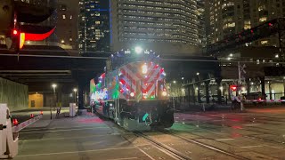 Marry Christmas Metra Milwaukee lines Christmas Train Compilation!