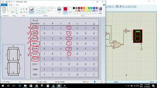 How I design 7 Segment circuit in Proteus