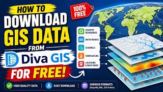 How to Download Free GIS Data from Diva GIS | Country Boundaries, Water Bodies, Temperature & More