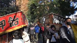 久伊豆神社（埼玉県越谷市）初詣タイムラプス - 220102 Hisaizu jinja