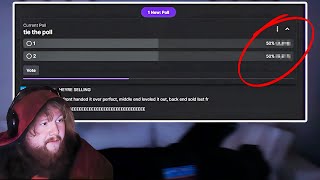 CaseOh Tries To Get His Chat To Tie A Poll