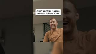 Gaethje’s reaction to Poirier’s #UFC299 win 👀 (via justin_gaethje/YT)