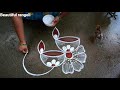 karthigai deepam diya peacock rangoli simple diya rangoli deepam muggulu beautiful rangoli