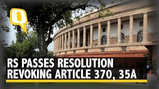 Govt Effectively Revokes Article 370, Congress Calls it "Constitutional Monstrosity" | The Quint