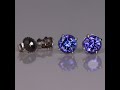 14K White Gold Tanzanite Stud Earrings 1.11 Carats