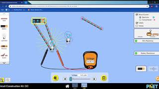 Circuit Construction Kit DC Series Circuit Parallel Circuit Ohm's Law PhET Interactive Simu