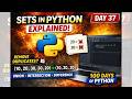 Lesson 37 – Sets in Python Explained | How to Remove Duplicates Easily | 100 Days of Python