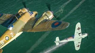 WWII Beaufighter Action in IL-2: Cliffs of Dover