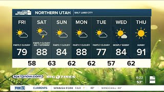 Hot weather heading to Utah