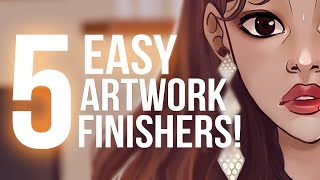 5 EASY Digital Art Finishers ⭐️ Lights, Filter, Blur and More + MSI PS321QR review