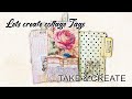 TAKE & CREATE Collage tags n pockets 